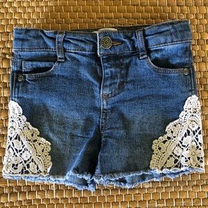 Girls Boho Inspired Denim Shorts